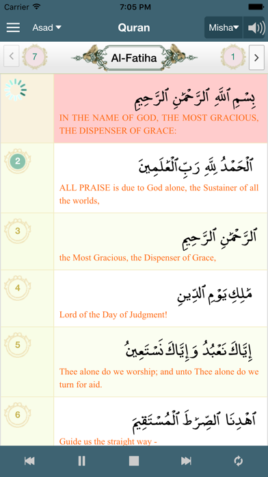 Alim Quran and Hadith Platform Screenshot