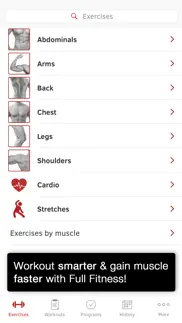 full fitness : workout trainer iphone screenshot 1