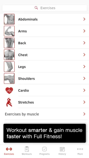 Full Fitness : Workout Trainer screenshot 1