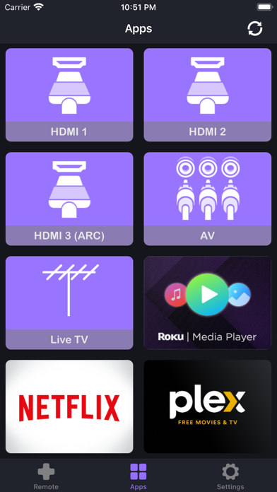 Rocky - Roku Remote Control Screenshot