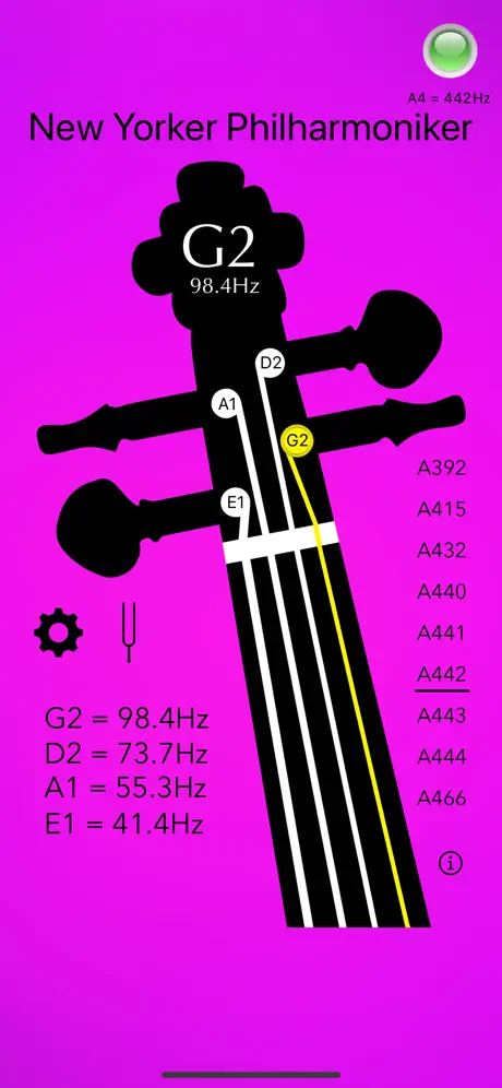 Kontrabass Stimmgerät