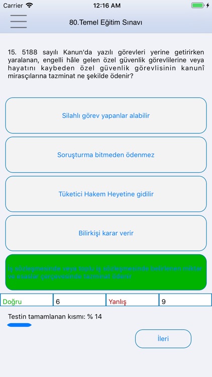 Özel Güvenlik Sınavı Soruları screenshot-4