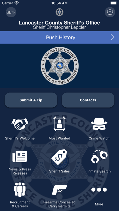 Lancaster County (PA) Sheriff Screenshot