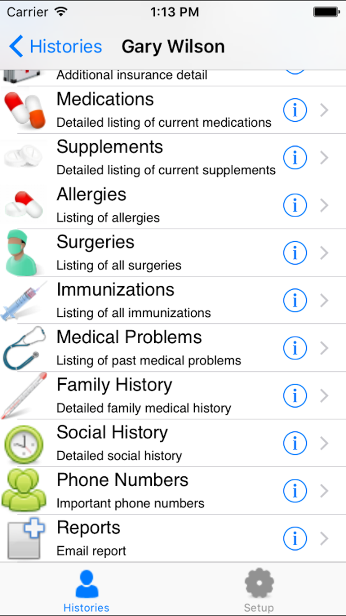 Family Medical Information