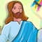 "Discover all the main stories of the Holy Book and learn essential Bible stories as you color