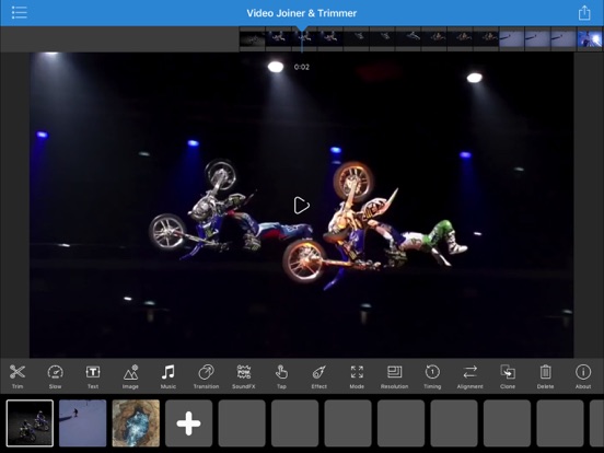 Video Joiner & Trimmer Pro iPad app afbeelding 2