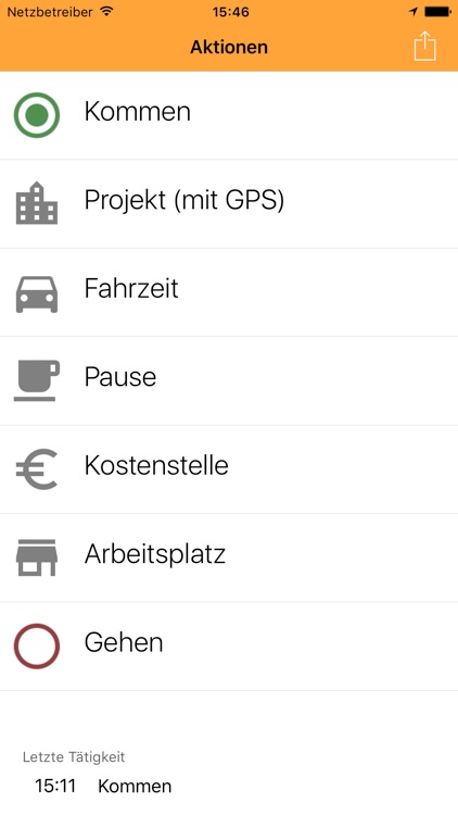 Mobile GPS Zeiterfassung