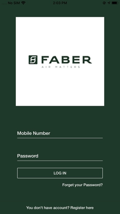 Faber Dealer App Screenshot