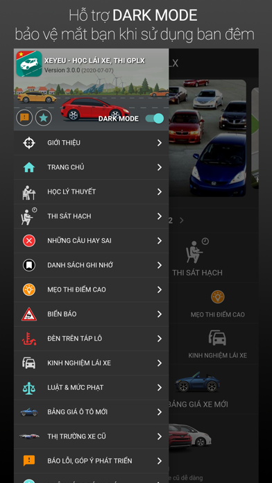 Thi bằng lái ô tô, xe máy Screenshot