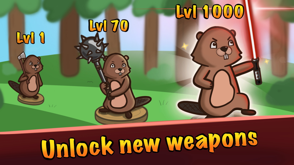 #1. Beaver with Axe: Idle Clicker (iOS) Podle: Viktor Andreenko