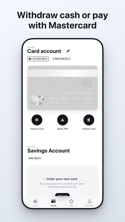 Bilder: Global Account & Card