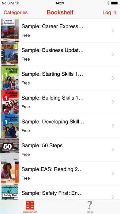 Garnet Education eBooks Screenshot