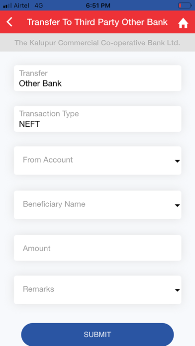 Kalupur Bank Mobile Banking Screenshot