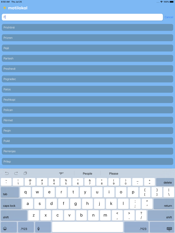motilokal iPad screenshot 3 - Weather app