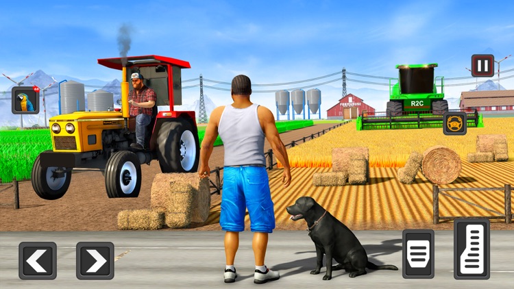 Tractor Farming Crop Harvester