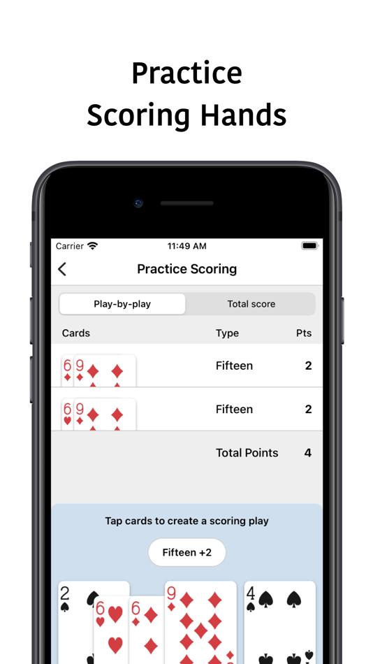 #5. Cribby - Cribbage Card Game (iOS) By: Misquamicut Technologies LLC