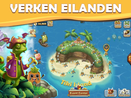 Tiki Solitaire TriPeaks iPad app afbeelding 3