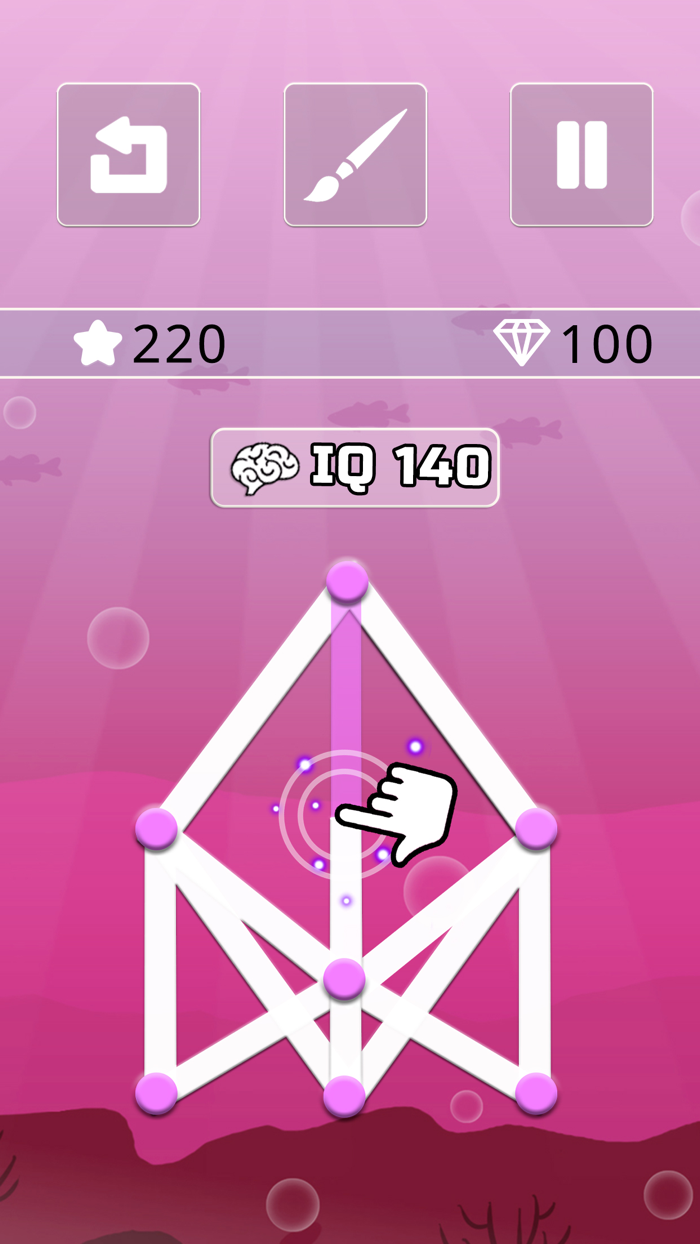 One line only  dot to dot