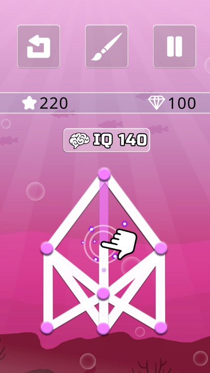 One line only : dot to dot