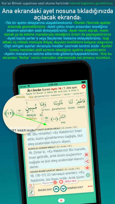 Kuran Bilmek Kelime Mana Meal Screenshot
