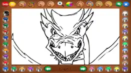 dragon attack coloring book iphone screenshot 4