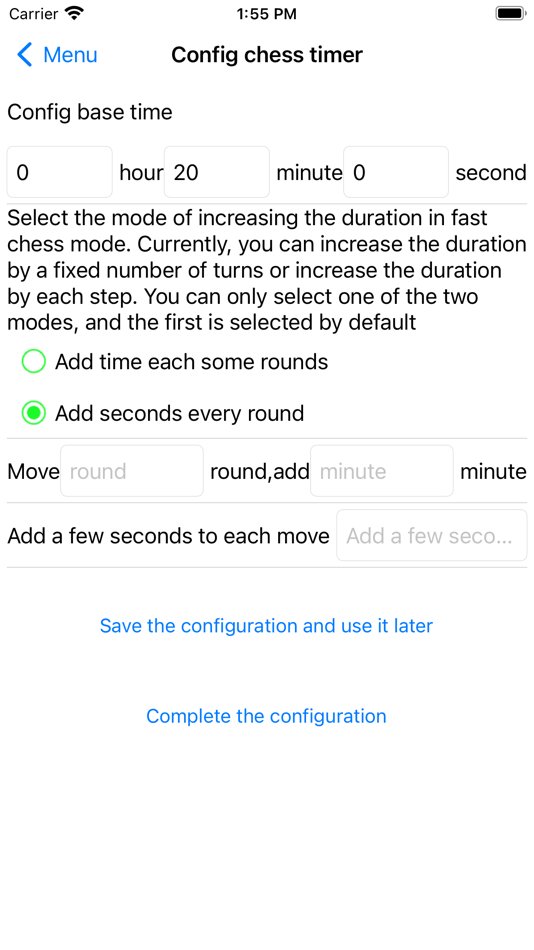#3. Chess blitz clock (iOS) 由: 沈阳卷绳医动科技有限公司