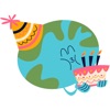 happy earth day icon