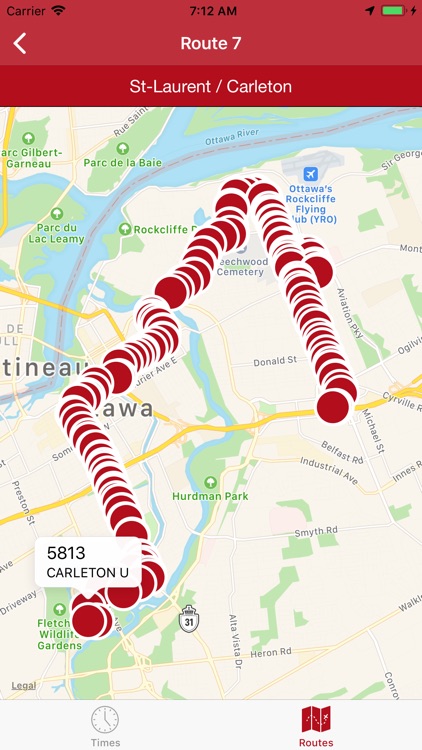 Ottawa Transit (Live Times)