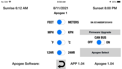 Apogee controller Screenshot