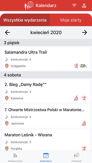 Festiwal Biegów - Bieganie 365 Screenshot 2 - AppWisp.com Festiwal Biegów - Bieganie 365 Screenshot 2 - AppWisp.com