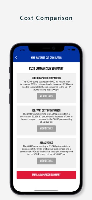 KMT Waterjet Cut Calculator on the App Store