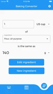 baking and cooking converter iphone screenshot 3