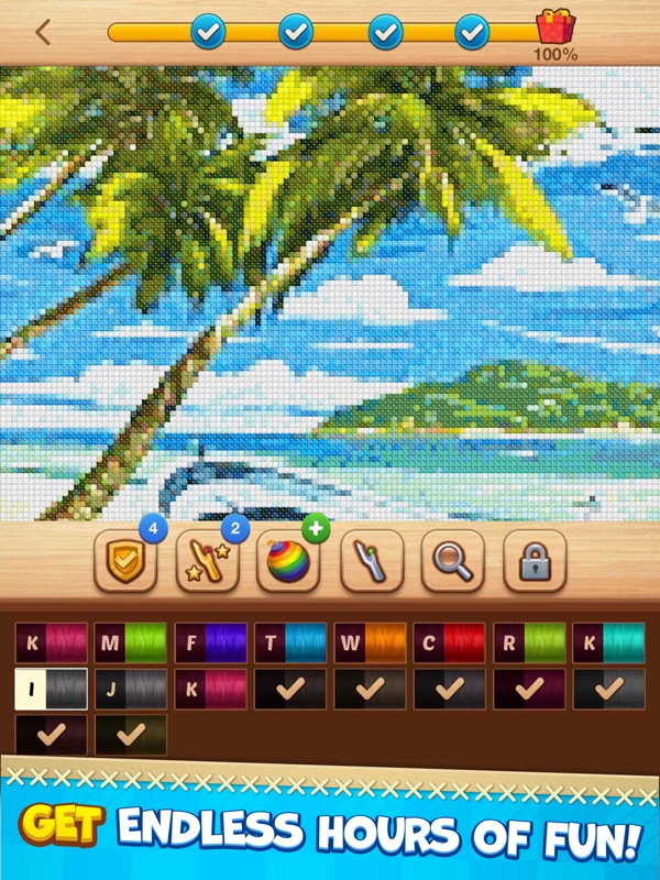 Cross-Stitch: Coloring Book screenshot 7