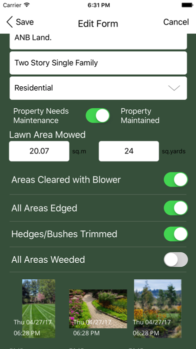 Landscape Maintenance Pro App Screenshot