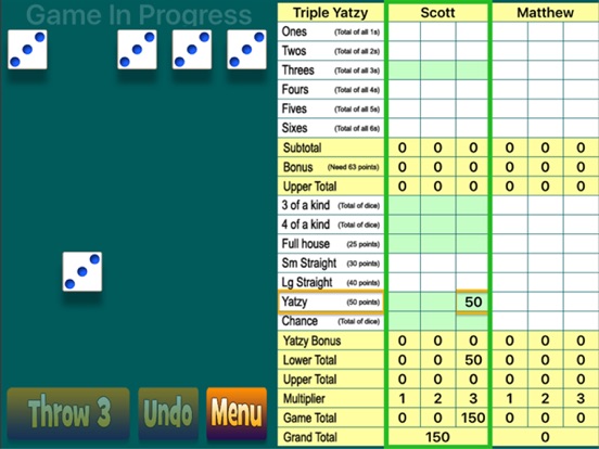 Screenshot #4 pour Best Triple Yatzy Ever