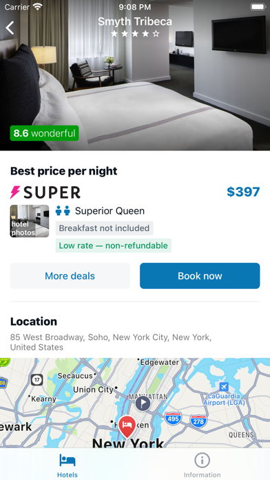 Hotels at the cheapest prices Screenshot