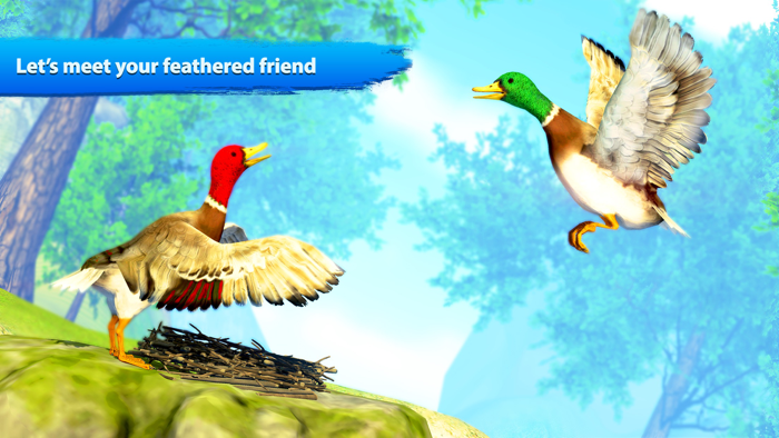 Flying duck family simulator