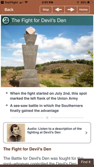 Gettysburg Battle App: July 2 screenshot 3