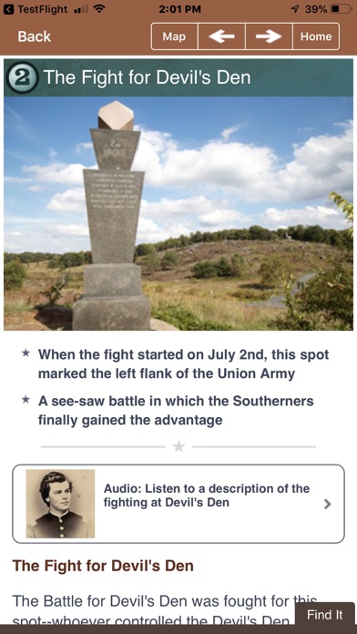 Gettysburg Battle App: July 2 Screenshot
