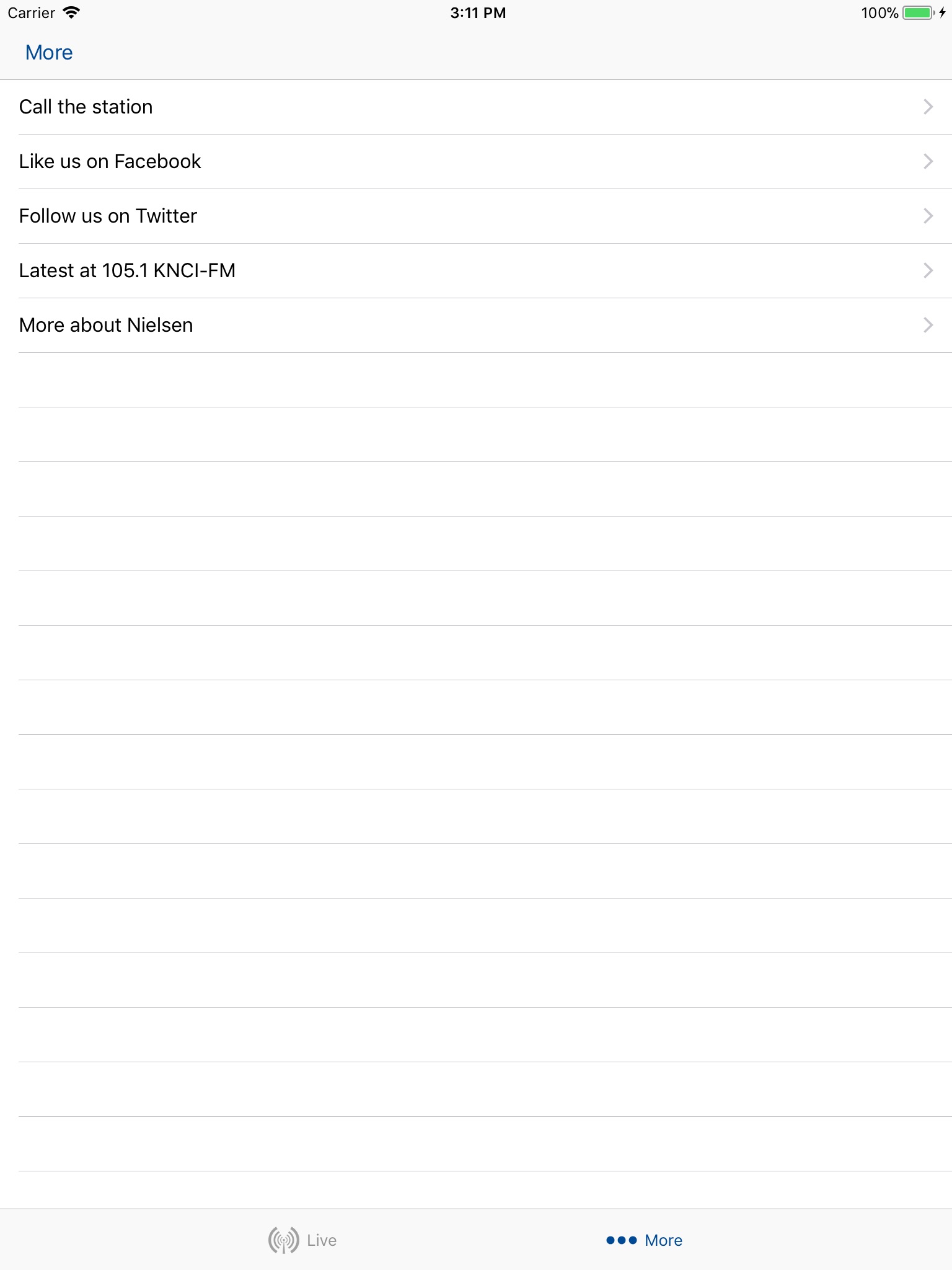 105.1 KNCI screenshot 2