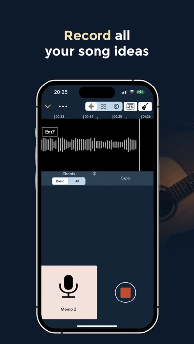 Music Memos - Chords & Lyrics Screenshot