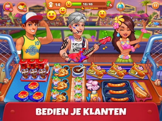 Cooking Madness-Kitchen Frenzy iPad app afbeelding 2