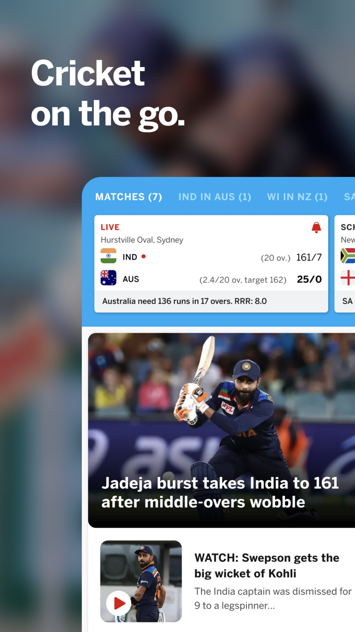 ESPNcricinfo - Cricket Scores