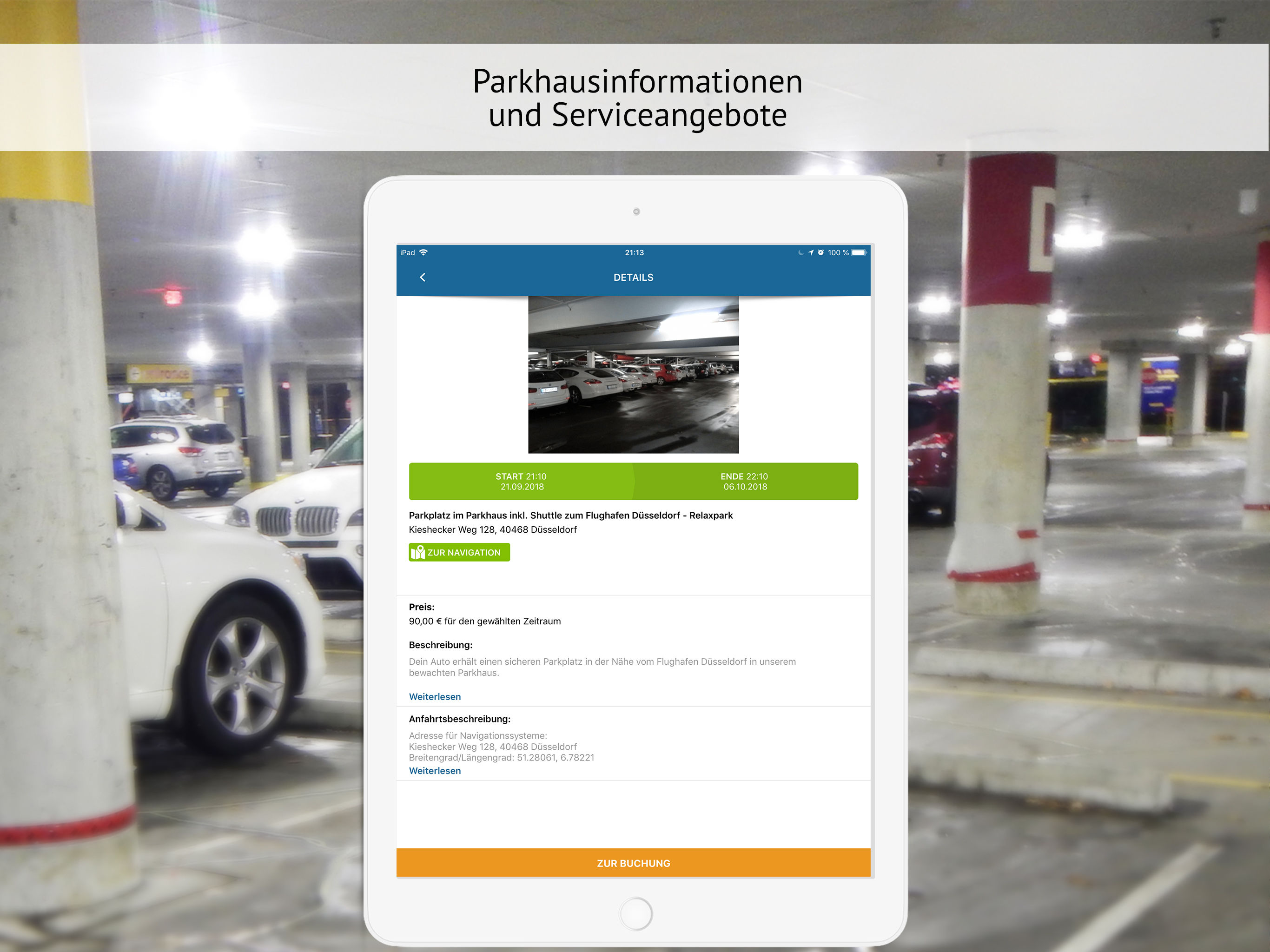 ParkingList - Parkplatz App