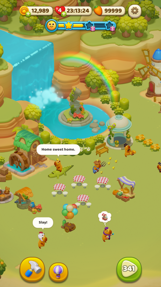 #6. Capybara Land: Match & Design (iOS) 由: CookApps