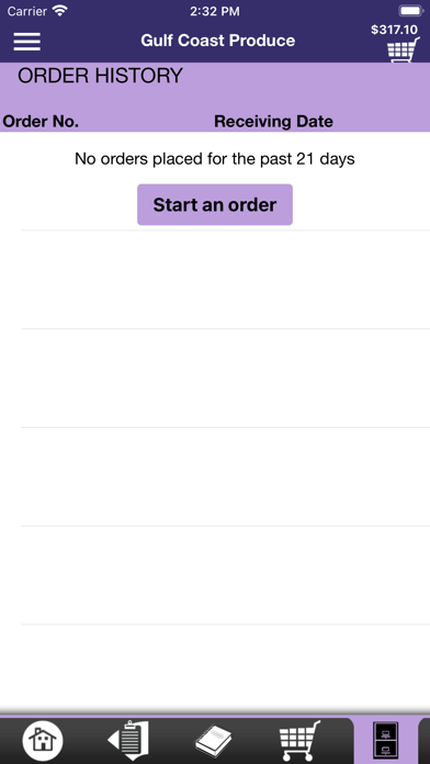 Gulf Coast Produce Checkout Screenshot