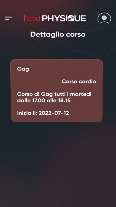 NextPhysique App Screenshot