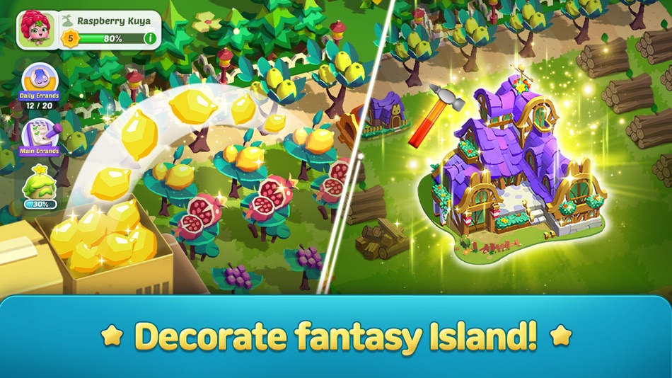 #3. Merge Fantasy Island (iOS) โดย: Netmarble Corporation