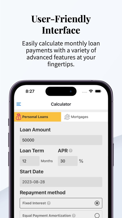 Bear Loan Calculator