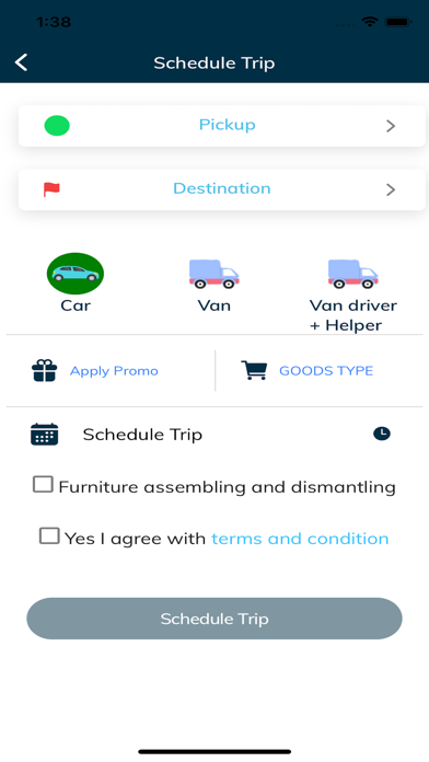 Mycarrio - Moving and Delivery Screenshot